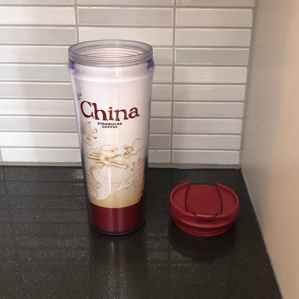 EUC Starbucks 2008 plastic China tumbler
